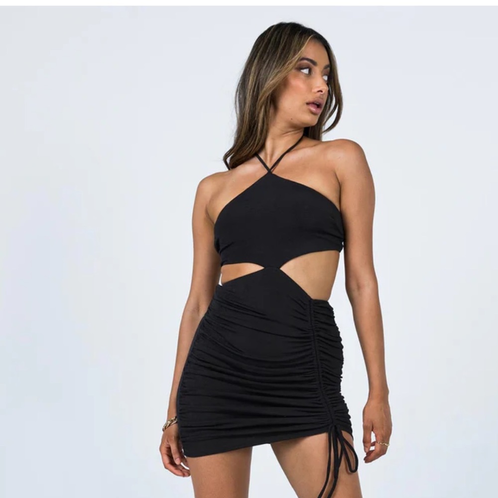 Princess Polly TAYLA MINI DRESS BLACK